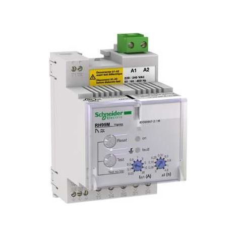 Relè differenziale RH99M c/reset automatico - 0,03..30 A - 0..4,5 s - 240 Vca - 56193