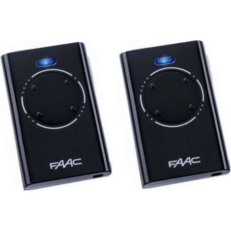 Télécommande FAAC XT4 868 SLH NOIR Pack de 2 - Noir