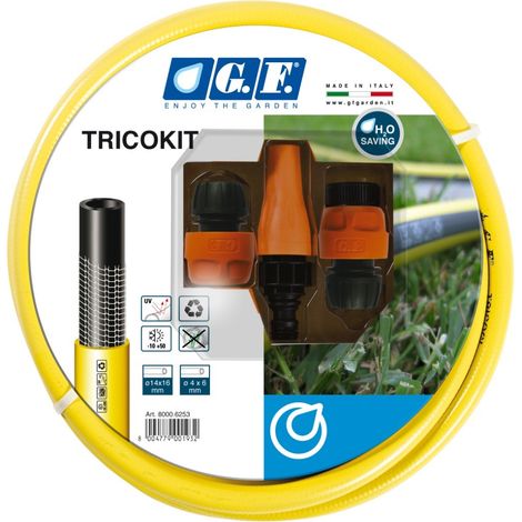 Tubo tricogi+raccordi diametro int.12,5 mm(1/2) 25 m - g.f. (1/2)