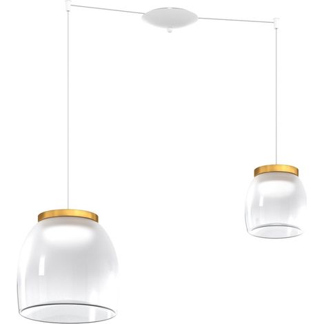 Lampadario moderno top light drum 1192 bi s2 smix oo oro led 3000°k dimmerabile lampada soffitto modulo led integrato