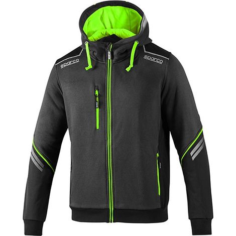 Sweat de travail Sparco Colorado Tech Hooded Full Zip 02414 - M - Vert