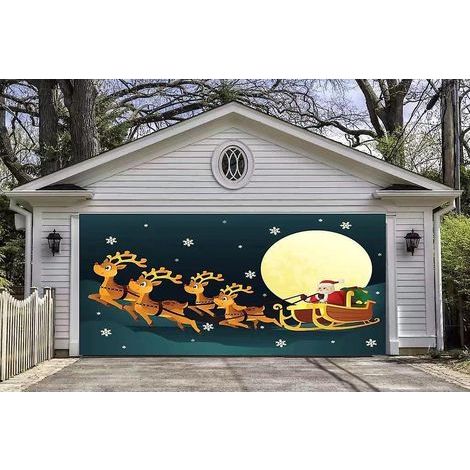 150 x 200 cm Hauptdiagramm: Produktdiagramm Großformatiger Wandteppichstoff für Garagentore im Außenbereich Weihnachtsdekoration (1/5)