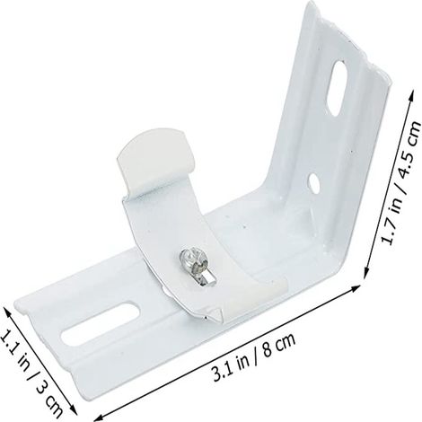 2-teiliges Set Montagehalterungen und Zubehör für vertikale Jalousien, Seiten- und Deckenmontagehalterungen (1/5)