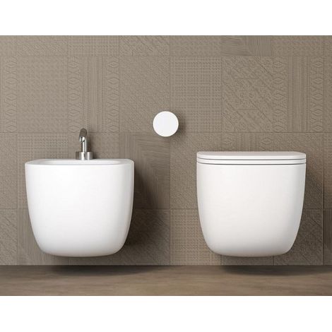 Sanitari Lola Galassia Sospesi 58x36 cm Senza Brida Copriwater (1/2)