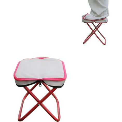 Tabouret de camping pliable ultra-léger et portable - Chaise de camping compacte et robuste - Siège de voyage pliable pour la randonnée et la pêche (1/5)