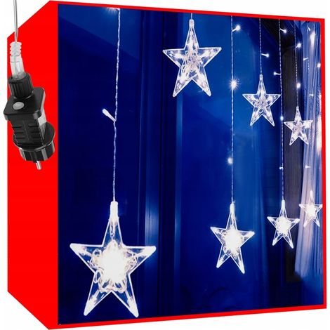Tenda luminosa a LED da 2,5 m con 108 luci, ghirlanda di albero di Natale per finestre (1/5)