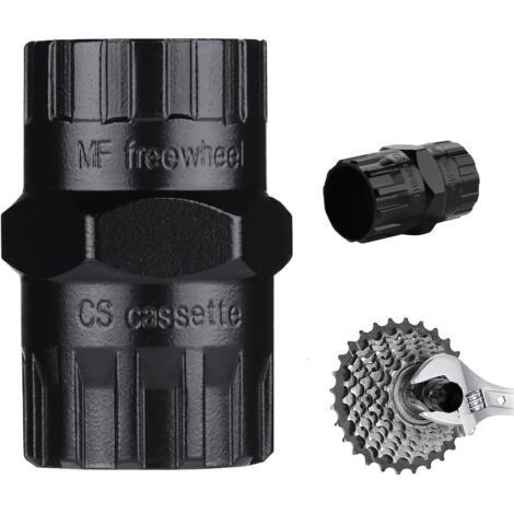 BUNTHAUS Outil 2 en 1 Démonte Cassette Vélo,Démonte Cassette,Convient pour enlever Les Anneaux de Verrouillage de Tirelire avec 12 Dents et Les Outils de Roue Libre avec 12 Dents (1/5)