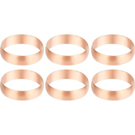 8mm Tube Embouts de Manchons Compression OD, 6Pcs Kit d'Assortiment Raccords à Virole en Cuivre pour Gaz d'Eau d'Air - 35mm (1/5)