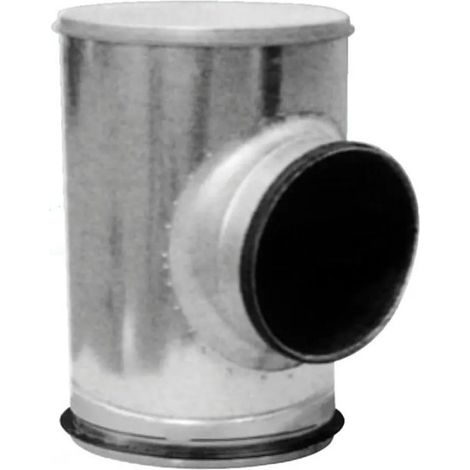 Té souche insonorisé en acier galvanisé, à joints, isolation 25 mm, D 160 mm (867829) (1/2)