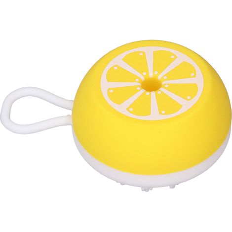 Brosse de bain multifonctionnelle 3 en 1 pour animaux de compagnie : élimine les poils flottants, masse et toilette en silicone pour chiens et chats (jaune). (1/5)