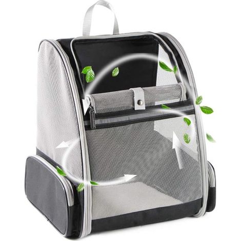 Zaino trasportino innovativo Bubble Backpack per cani e gatti (nero) (1/5)