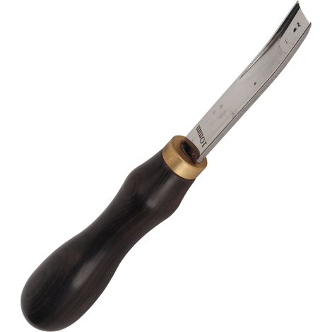 Outil à biseauter les bords du cuir avec manche en bois, couteau à parer le cuir