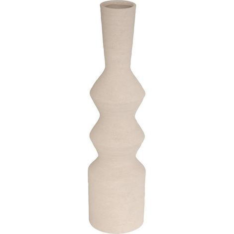 Vase Déco en Céramique "Ezia" 60cm Crème (1/3)