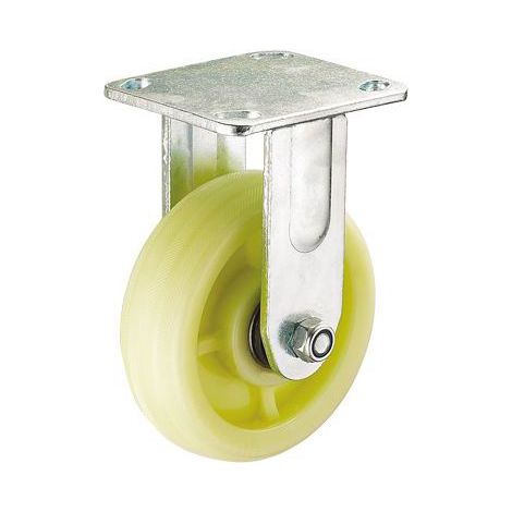 Rueda fija de nylon verde 12.5 cm
