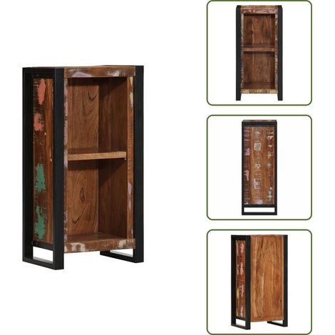 Table de chevet 40x30x80 cm bois massif de récupération - Table De Chevet - Tables De Chevet - Armoire De Lit - Table D'appoint Pour Chambre À Coucher (1/5)