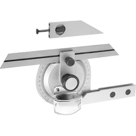 Rapporteur d'angle universel en acier à 360° avec loupe (1/5)