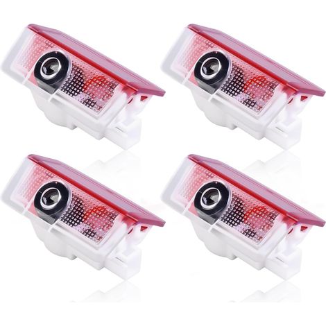Set of 4 Car Door LED Light Logo Projector Entry Lighting Compatible with A B C E M G GL GLA GLC GLE GLS Class W205 W212 W176 W166 W246 W156 Mercedes Door Lighting Accessories (1/5)