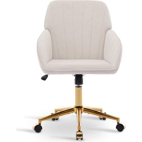 Chaise de bureau pivotante et réglable en hauteur pour la maison et la chambre — Chaise pivotante ergonomique avec dossier, adaptée à une position assise prolongée.