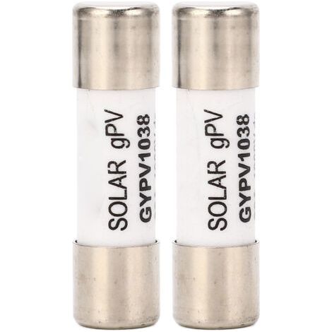 2pcs Solar PV Fuse Protection de court-circuit en porcelaine Core de quartz 1000VDC 30A (1/5)