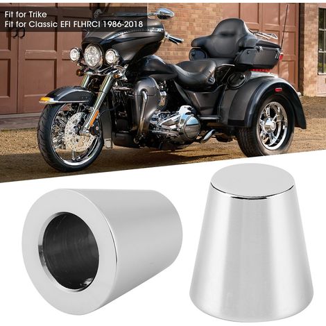 Cache-écrou de levier de vitesse en aluminium argenté, compatible avec les modèles Classic EFI FLHRCI (1986-2018). (1/4)