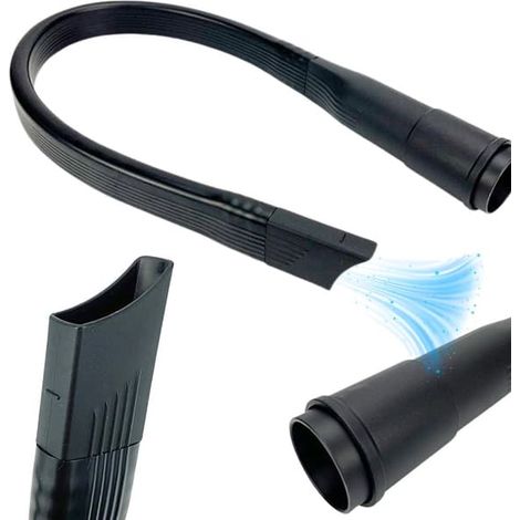Embout souple pour aspirateur, 63 cm, Ø 3,5 cm, noir (1/5)