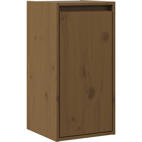 Maison Exclusive - Wandschrank Honigbraun 30x30x60 cm Massivholz