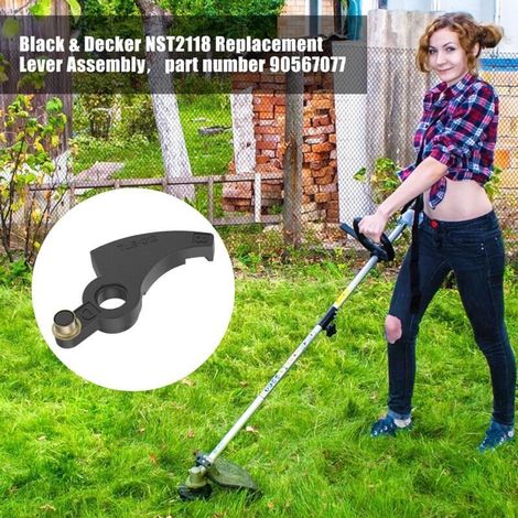 Lot de 4 leviers de rechange pour tondeuse Black & Decker pour tondeuse à gazon NST2118 LST220 LST136 (1/3)