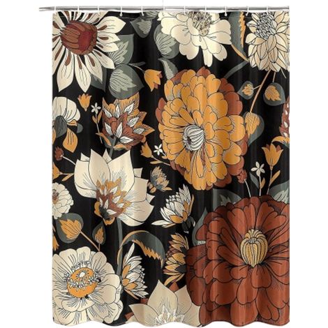 Rideau de douche - Rideau de salle de bain - Anti-moisissure - Rideau de douche abstrait - Polyester lavable - 180 x 200 cm (1/5)