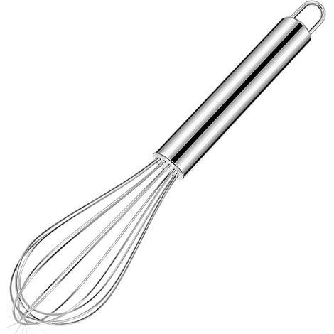 1 frusta da cucina in acciaio inox, ideale per la preparazione di dolci in casa (20 cm circa) (1/5)