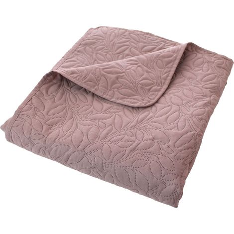 Couvre-lit en Microfibre "Rosa" 220x240cm Rose