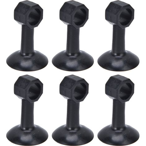 Lot de 10 supports de porte de lave-linge, maintient la sécheresse et la fraîcheur, favorise la circulation d'air, évite les odeurs, cales de porte, butée de porte en forme ronde, noir. (1/5)