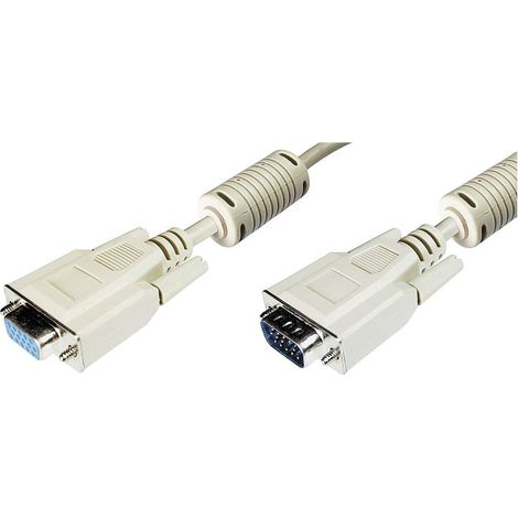 ASSMANN Electronic VGA 1.8m Câble VGA 1.8m VGA (D-Sub) Beige - Câbles VGA (1.8m, VGA (D-Sub), VGA (D-Sub), Beige, Nickel, 1 pièce(s)) (1/2)
