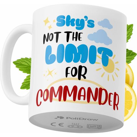Mug humoristique pour commandant, avec un texte amusant et un design graphique original. Idéal pour les anniversaires, les fêtes et les occasions spéciales. Mug premium pour la maison, le bureau et le