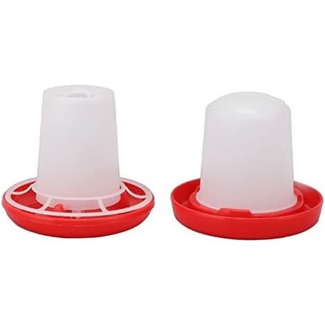 Chick Feeder and Drinker Set, Plastic Poultry Water Bucket, Automatic Water Dispenser for Ducks, Quail (1/5)