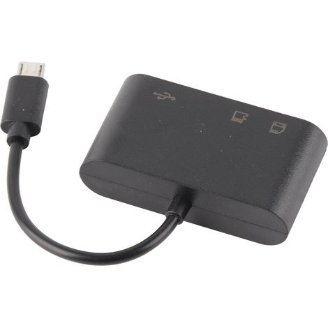 Lecteur de carte micro USB pour Android, supporte carte mémoire, clé USB et stockage, universel pour smartphone et ordinateur. (1/5)