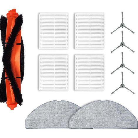 Pièces de rechange pour aspirateur robot L20 (combinaison aspirateur et laveur de sols) : brosse rotative, lingette de lavage et kit de filtres. (1/5)