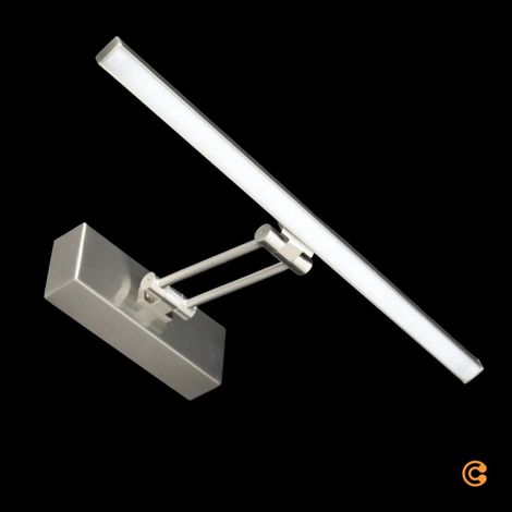 [NEUWERTIG] B-Ware Lampenwelt Led Bilderleuchte Emilias Nickel Matt 35 Cm Bilderlampe Wandleuchte