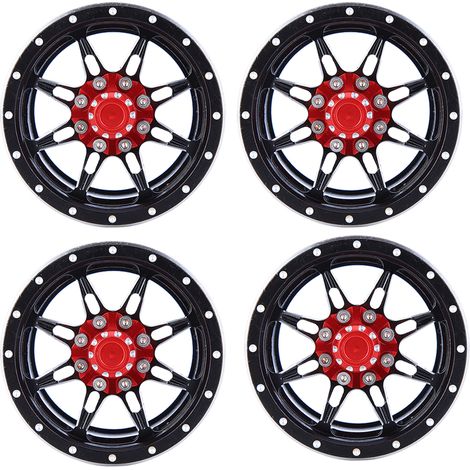 Stück 1,9 Zoll Universal-Felgen aus schwarzer Aluminiumlegierung für 1/10 RC-Crawler (1/5)