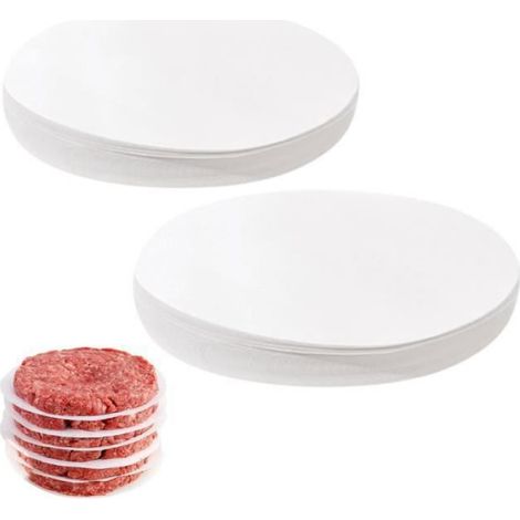 1000 Pièces de Papier Burger, Feuilles de Papier Burger Rondes de 9cm/11cm Papier Parchemin Antiadhésif Pour Gal PAPIER ALIMENTAIRE (1/4)