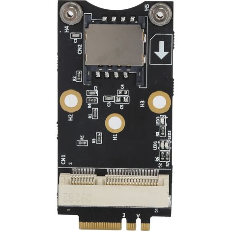 Adaptateur M.2 vers Mini PCIe clé A/E, module 3G/4G/Wi-Fi avec emplacement pour carte SIM, carte d'extension (1/5)
