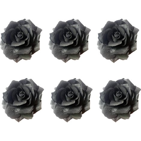 Pin À Fleurs - Brosse À Fleurs En Satin - Pour Cheveux Et Vêtements - Diamètre 10 Cm - Hauteur 5 Cm - 1 Pièce (1/5)