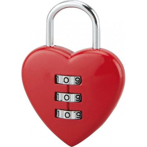 Cadenas à combinaison , 3 chiffres, intérieur, anse acier(rouge)