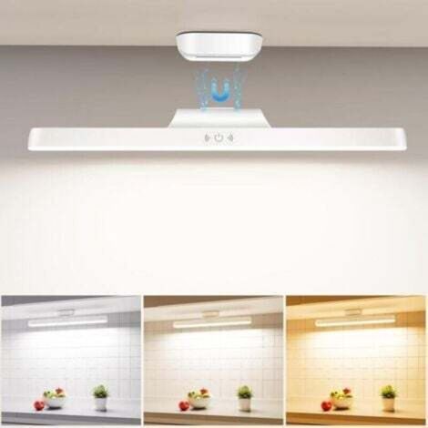 Rechargeable LED Lamp 1800mAh, 32cm, Practical Lighting with Memory Sensor and Magnet, Ideal for Office and Bathroom (1/4)