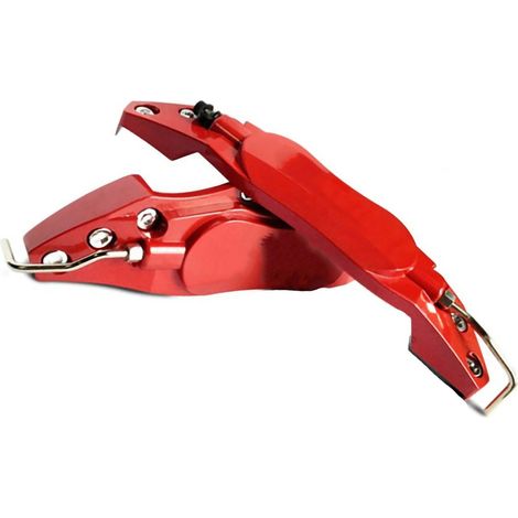 Protection d'étrier universelle, protection d'étrier de frein en alliage d'aluminium haute résistance, adaptée aux automobiles, rouge, taille moyenne. (1/5)