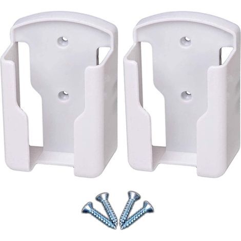 Wall-mounted remote control holder for TV and air conditioning systems. Universal wall-mounted remote control storage box, white, 2-pack. (1/5)