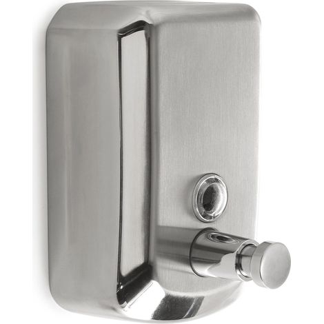 Distributore Di Sapone 1000 Ml In Acciaio Inox Lucido E Spazzolato Epos