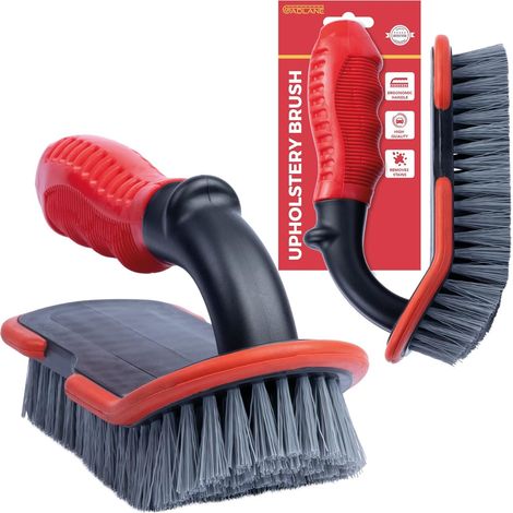 Car Upholstery Brush with Stiff Bristles Ergonomic Handle for Carpet and Upholstery (1/5)