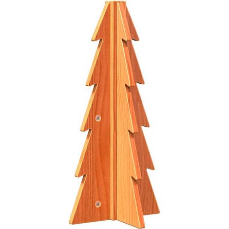 Sapin de Noël décoratif en bois, 49 cm, en pin massif (1/5)