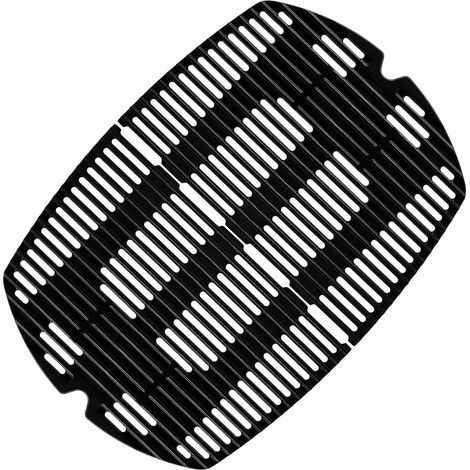 7646 Grille de cuisson en fonte pour Weber Q300, Q320, Q3000, Q3200 Series 45,2 x 31,75 cm, grille en fonte de 45,2 x 31,75 cm, pièces de rechange, accessoires pour modèles de barbecue