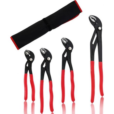 PINZE POLIGRIP REGOLABILI SET 4 pz PAPPAGALLO 7" 10" 12" 16"